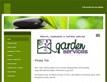 Tablet Screenshot of gardenservices.sk